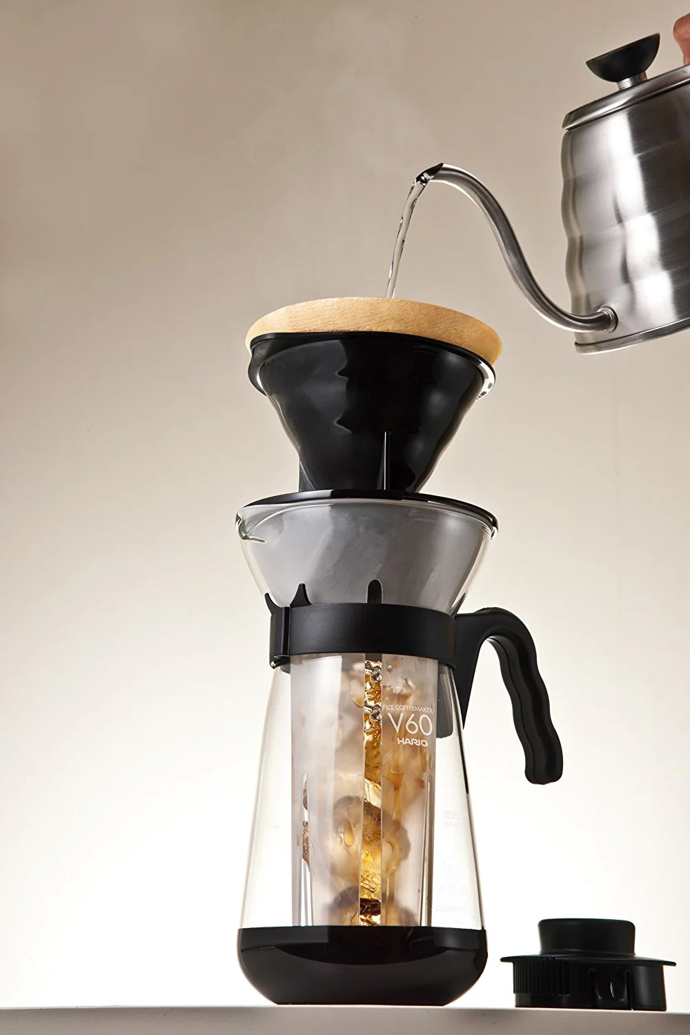 Hario V60 Fretta Ice Coffee Maker / Brewer in Black (VIC-02B) - Image 3