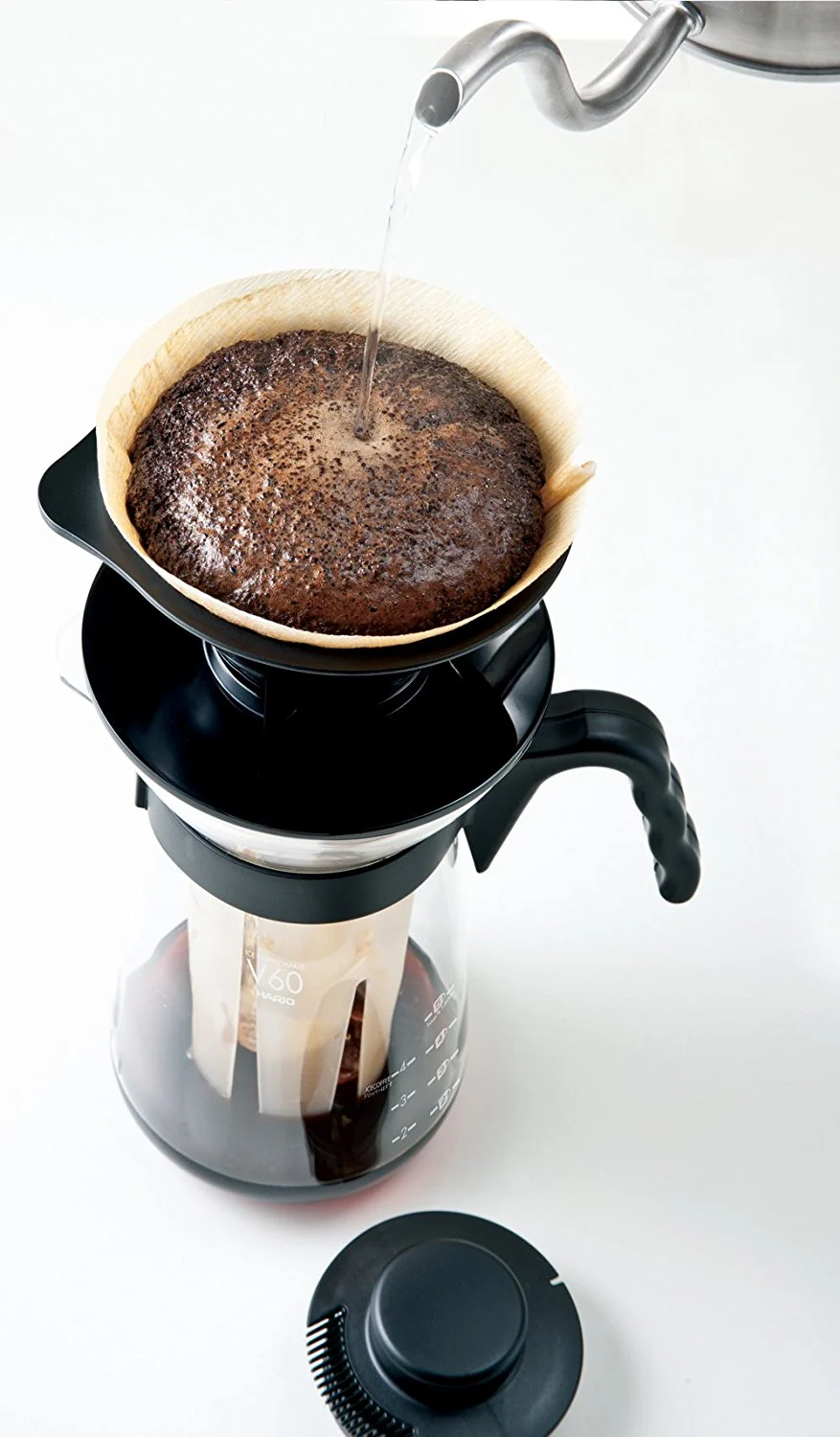 Hario V60 Fretta Ice Coffee Maker / Brewer in Black (VIC-02B) - Image 4